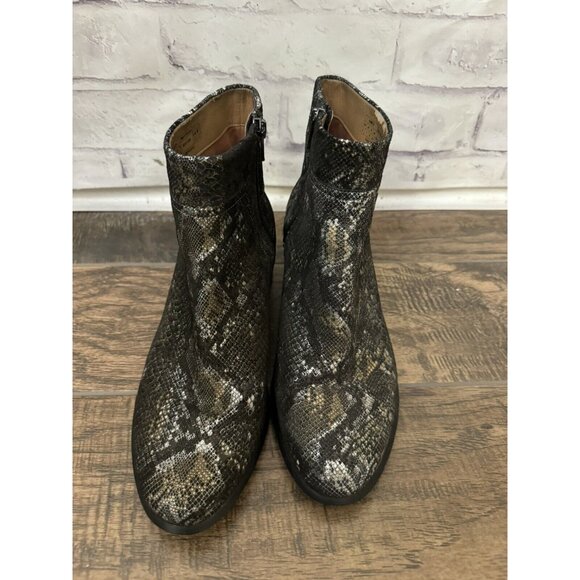 Vionic Size 9 Kamryn Boa Metallic Snake Nebuck Ankle Boots Booties Comfort Shoe‎ - Picture 2 of 15